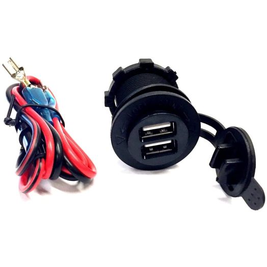 Automotive Authority LLC Golf Cart USB Charger Port Outlet for EZGO Club Car Yamaha Golf Car 12V