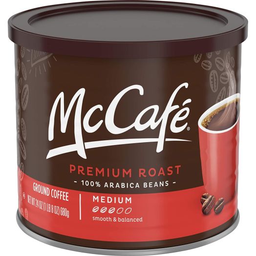 McCaf Premium Medium Roast Ground Coffee (24 oz Canister)
