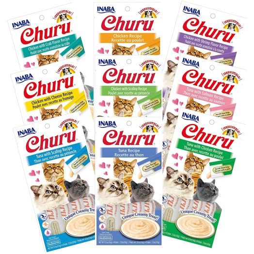 INABA Churu Lickable Pure Natural Cat Treats