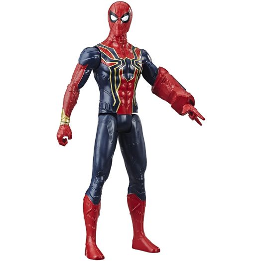 Avengers Marvel Titan Hero Series Iron Spider 12"-Scale Super Hero Action Figure with Titan Hero Power Fx Port