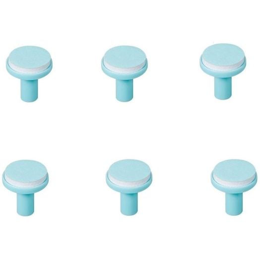 Baby Nail Trimmer Replacement Pads - Jaybva 6PCS Grinding Heads Polish Disc for Standard Electric Nail File Clippers and Cutter Kit Blue Pads for Children 6 Months Up