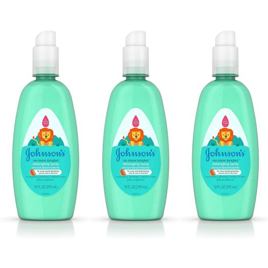 Johnson's No More Tangles Tear-Free Toddler and Kids Detangling Spray, Paraben-Free, 10 fl. Oz (Pack of 3)