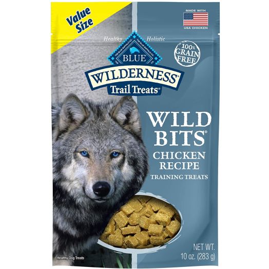 Blue Buffalo Wilderness Trail Treats Wild Bits High Protein Grain Free Soft-Moist Training Dog Treats