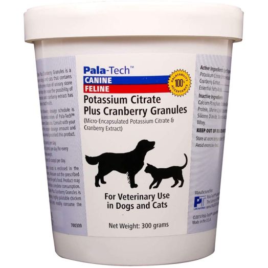 Pet Urinary Tract Health Potassium Citrate Plus Cranberry Granules for Dogs and Cats 300gm