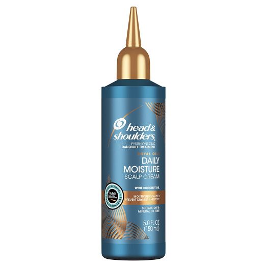 Head and Shoulders Scalp Cream Treatment, Daily Moisture, Anti Dandruff, Royal Oils Collection with Coconut Oil, Scalp Care for Natural and Curly Hair, 5.0 fl oz