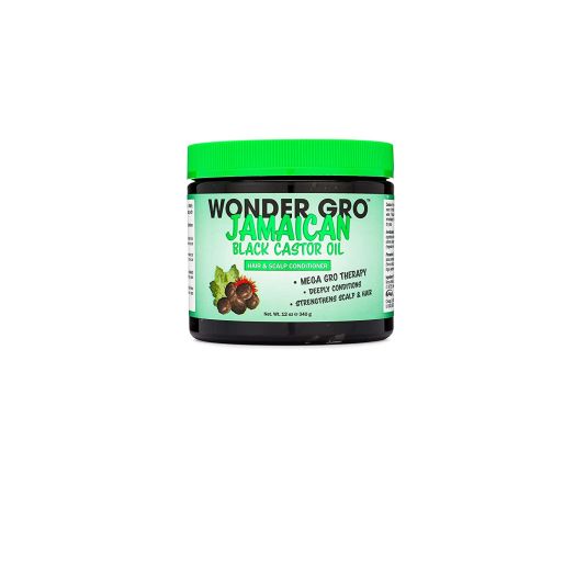 Jamaican Black Castor Oil Hair Grease Styling Conditioner, 12 fl oz - Great for Strengthening - Mega Hair Growth Therapy by Wonder Gro