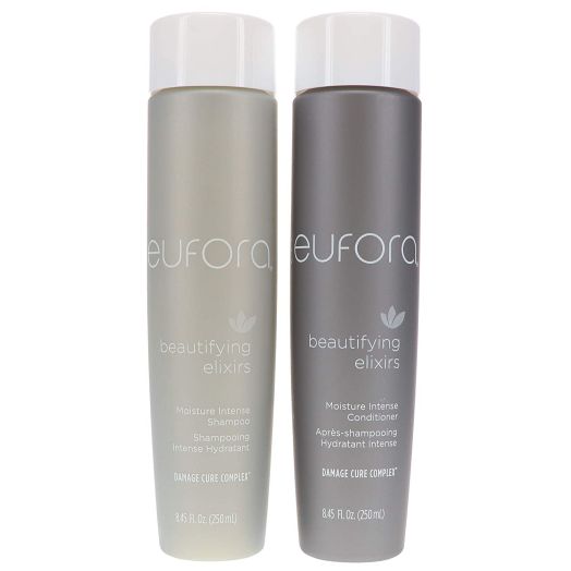 Eufora Beautifying Elixirs Moisture Intense Shampoo and Conditioner, 8.5 Ounce