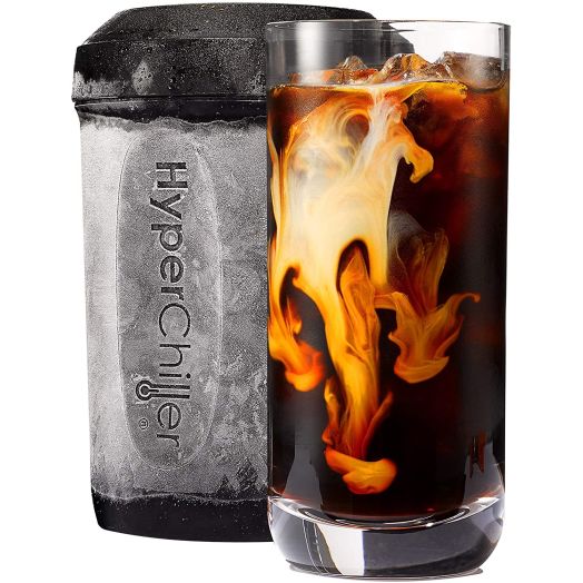 HyperChiller by Maxi-Matic HC2 Patented instant Coffee/Beverage Cooler, Ready in One Minute, Reusable for Iced Tea, Wine, Spirits, Alcohol, Juice, 12.5 OZ, Black