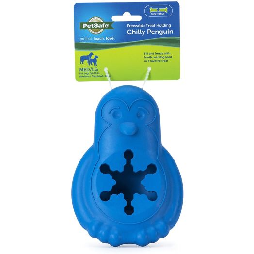 PetSafe Chilly Penguin Treat Holding Dog Toy
