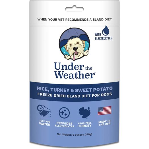 Under the Weather Pets | Easy to Digest Bland Dog Food Diet, Sick Dogs Sensitive Stomachs - Electrolytes - Gluten Free, All Natural, Freeze Dried 100% Human Grade  Meat