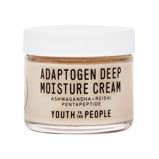 Youth To The People Adaptogen Deep Moisture Cream - Hydrating and Calming Face Moisturizer with Reishi Mushroom and Pentapeptides, Clean Skincare + Vegan Beauty (2oz)