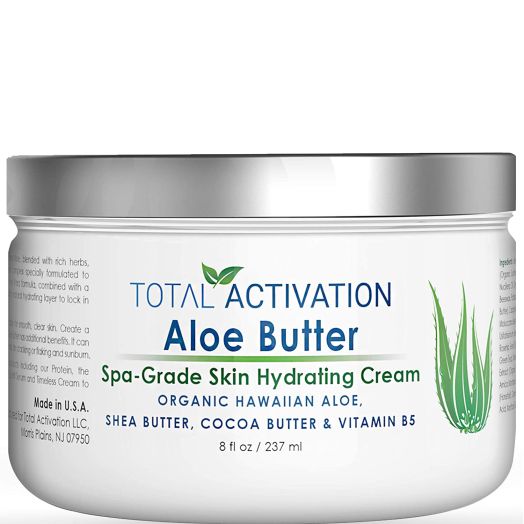 Hawaiian Aloe Vera Face and Body Moisturizer and Night Cream for Sunburn Relief Compare With Aloe Vera Gel 100 Percent Pure, Face Lotion, Eczema Cream, Lotion For Dry Skin and Wrinkle Cream For Women 8 oz