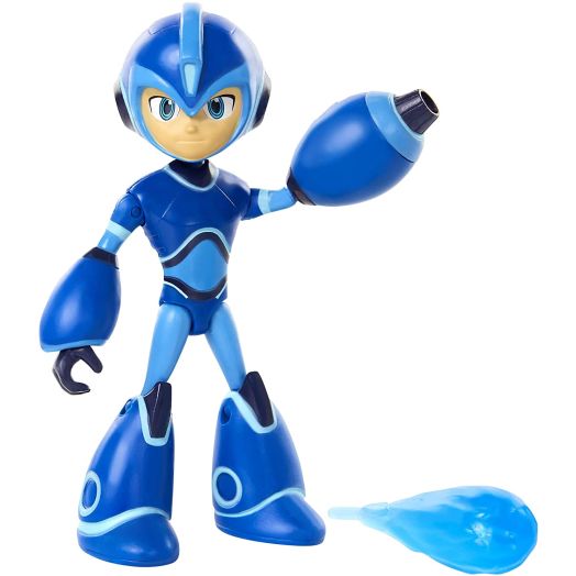 Mega Man: Fully Charged  Mega Man Articulated Action Figure with Removable/Interchangeable Mega Buster and Energy Blast Accessory! Based on the new show!