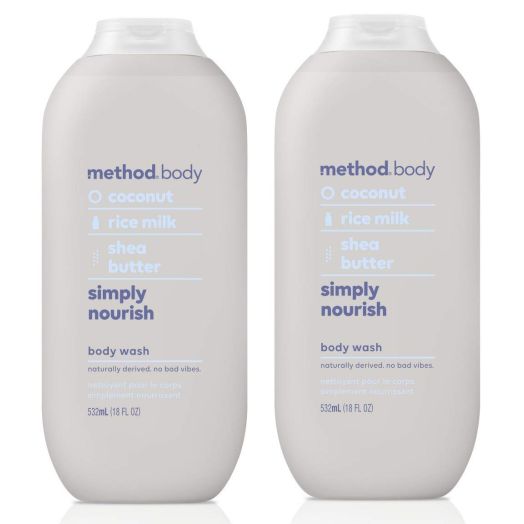 Method Body Body Wash - Simply Nourish 18 FL OZ 532 ml - 2-PACK