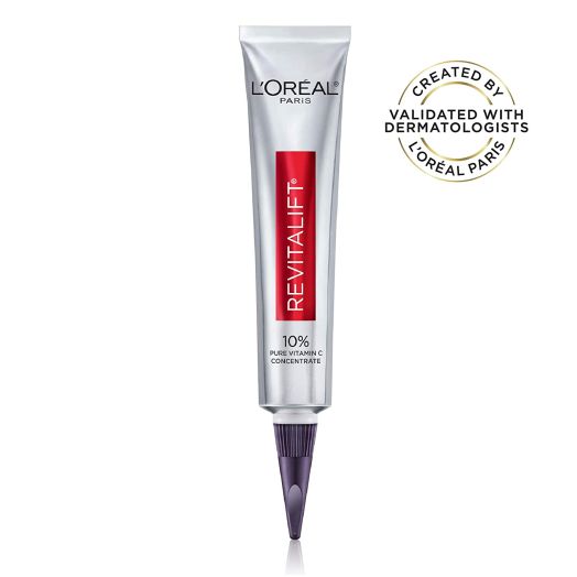Vitamin C Serum by L'Oreal Paris, Revitalift Derm Intensives Vitamin C Serum for Radiant and Brighter Skin, Even Skin Tone and Visibly Reduced Wrinkles, Paraben Free, 1 fl. oz.