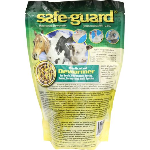 Merck Animal Health Mfg-Safeguard .5% Multi-Species Wormer 1 Lb