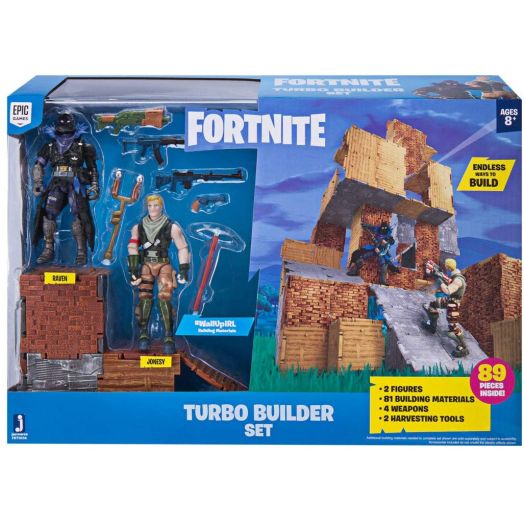 Fortnite Turbo Builder Set 2 Figure Pack, Jonesy and Raven