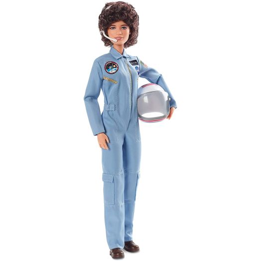 Barbie Inspiring Women Series Sally Ride Collectible Barbie Doll Wearing Fashion and Accessories, with Doll Stand and Certificate of Authenticity, Multicolor
