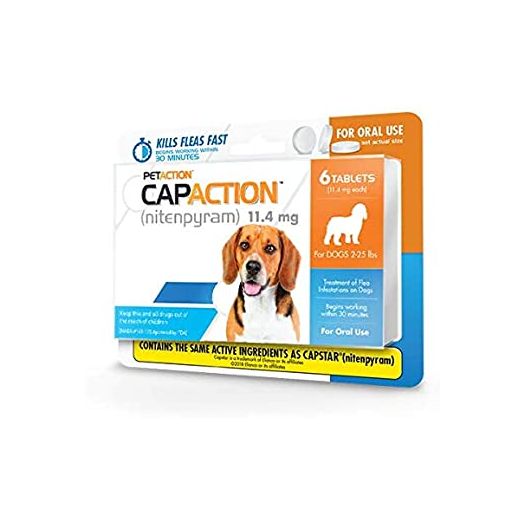 CapAction Oral Flea Treatment Small Dog, 6ct