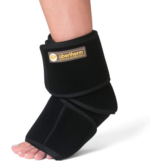 bertherm Foot and Ankle Ice Pack Wrap with Compression. Patented Ice-Pillow for Ice-Burn-Free Pain Relief from Plantar Fasciitis, Achilles Tendonitis, and Sports Injury Pain. 1-Year Warranty.
