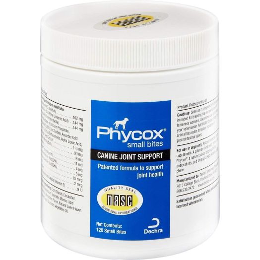 Phycox Small Bites Soft Chews Joint Support Dog Supplement, 120 Count