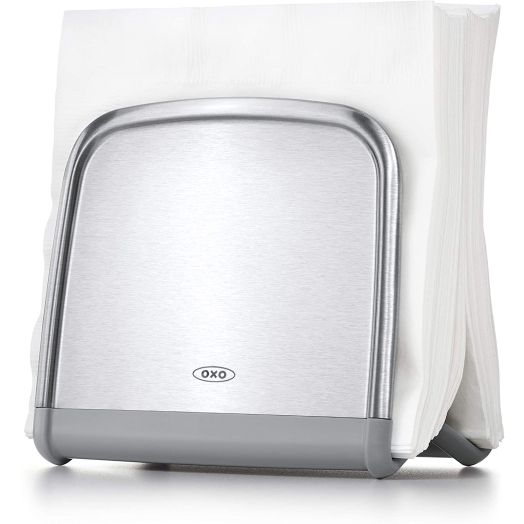 OXO 13245100 Good Grips Neat Napkin Holder, Stainless Steel