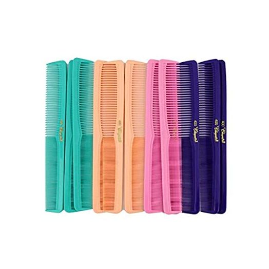 7 inch All Purpose Hair Comb. Hair Cutting Combs. Barber's and Hairstylist Combs. Fresh Mix 12 Units.