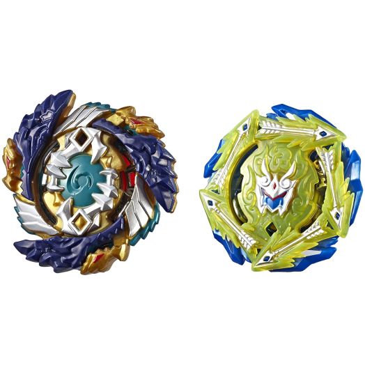 BEYBLADE Burst Turbo Slingshock Dual Pack Fafnir F4 and Rudr R4, 1 Left-Spin, 1 Right-Spin Battling Tops, Age 8