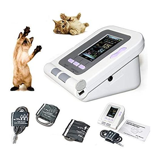 CONTEC08A-VET Digital Veterinary Blood Pressure Monitor NIBP Cuff,Dog/Cat/Pets (CONTEC08A-VET with 3 Cuffs)