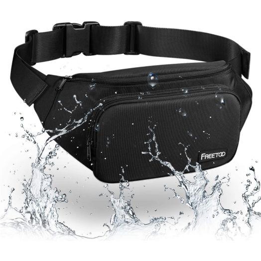 FREETOO Waist Pack Bag Fanny Pack for MenandWomen Hip Bum Bag with Adjustable Strap for Outdoors Workout Traveling Casual Running Hiking Cycling