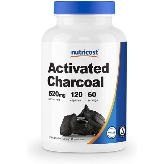 Nutricost Activated Charcoal 120 Capsules - High Quality Activated Charcoal Powder, Non-GMO, Gluten Free