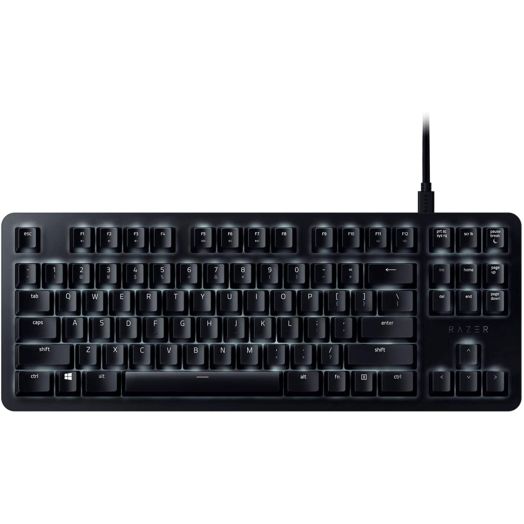 BlackWidow Lite TKL Tenkeyless Mechanical Keyboard : Orange Key Switches - Tactile and Silent - White Individual Key Lighting - Compact Design - Detachable Cable - Classic Black