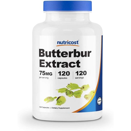 Nutricost Butterbur Extract Capsules (75mg) 120 Capsules - Gluten Free, Non-GMO, Vegan Friendly