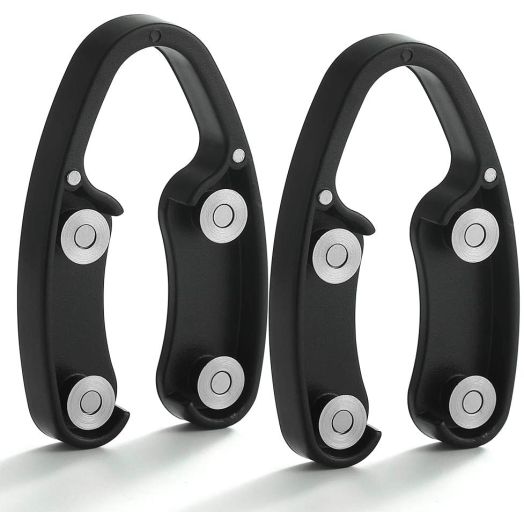 2 Pack Magnetic Design Wine Foil Cutter, Wine Bottle Opener Accessory, Gift for Wine Lovers by YWQ, Black
