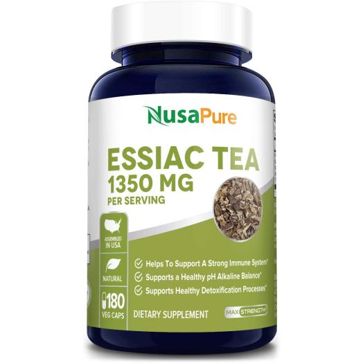 Essiac Tea 1350mg 180 Vegetarian Caps (Non-GMO and Gluten Free) Supports a Healthy Immune System