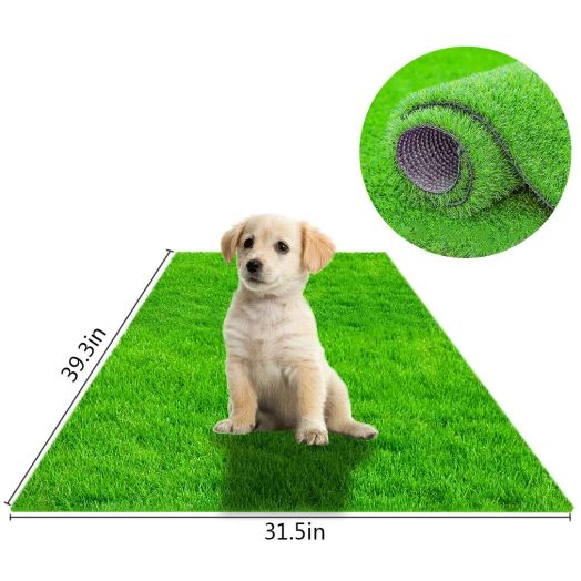 STARROAD-TIM Artificial Grass Rug Turf for Dogs Indoor Outdoor Fake Grass for Dogs Potty Training Area Patio Lawn Decoration