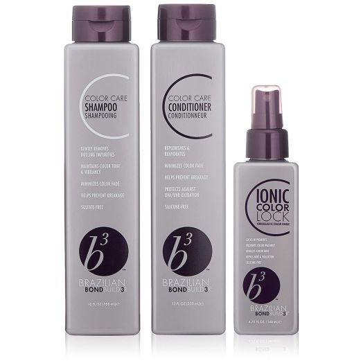 B3 Shampoo/Conditioner/Ionic Color Lock Trio Pack | B3 BRAZILIAN BONDBUILDER