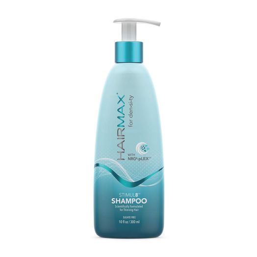 HairMax Density Stimul8 Hair Shampoo. Scientifically Formulated for Thinning Hair. 10 fl oz /300 ml bottle.
