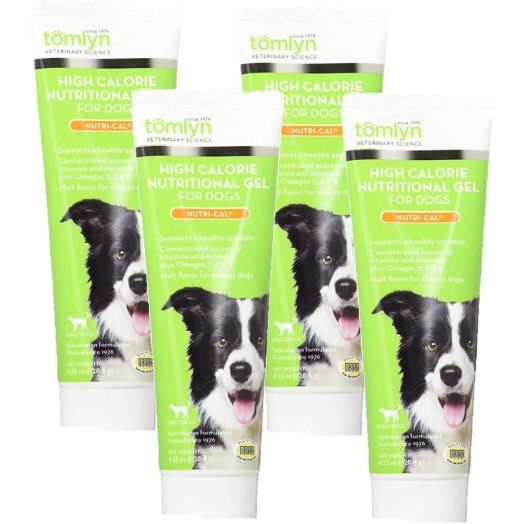 TOMLYN 4 Pack of High Calorie Nutritional Gel for Dogs, 4.2 Ounces Each