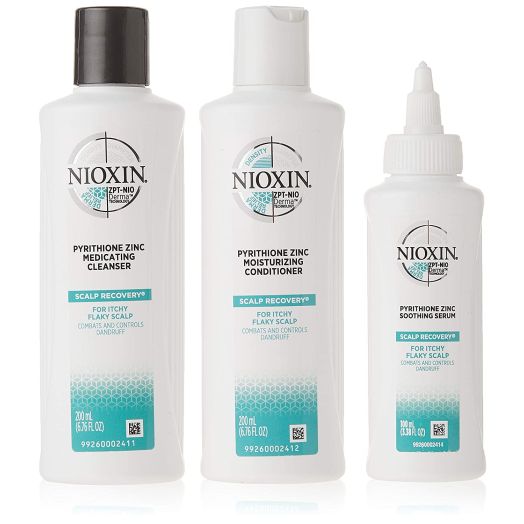 Nioxin Scalp Recovery Kit, Anti-Dandruff Shampoo, Conditioner and Serum System