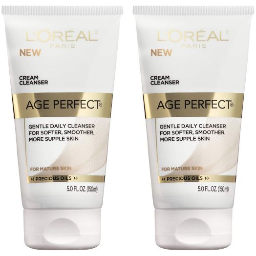 L'Oreal Paris Age Perfect Cream Cleanser, 2 Count