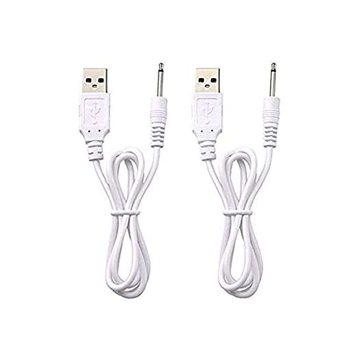 Replacement DC Charging Cable | USB Charger Cord - 2.5mm (2 Pack)