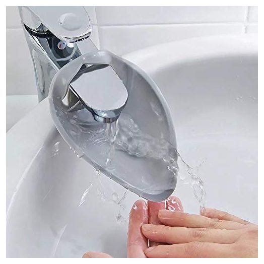 Faucet Extender - Sink Handle Extender, Safe Fun Bathroom Hand-Washing Solution for Babies, Toddlers, Kids, Teach Your Kids Good Sanitation Habits(Grey)
