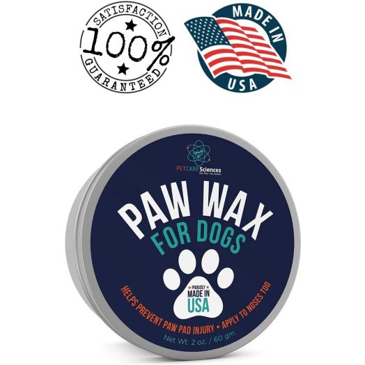 PET CARE Sciences Dog Paw Wax, Nose Cream and Dog Paw Balm. Protects, Soothes and Repairs Delicate Paws and Snouts, Protection, Vanilla Scent, Made in The USA, 2 Oz Tin