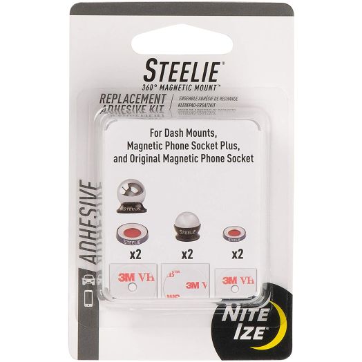 Nite Ize Steelie Universal Adhesive Replacement Kit - for Dash Mount and Phone Sockets