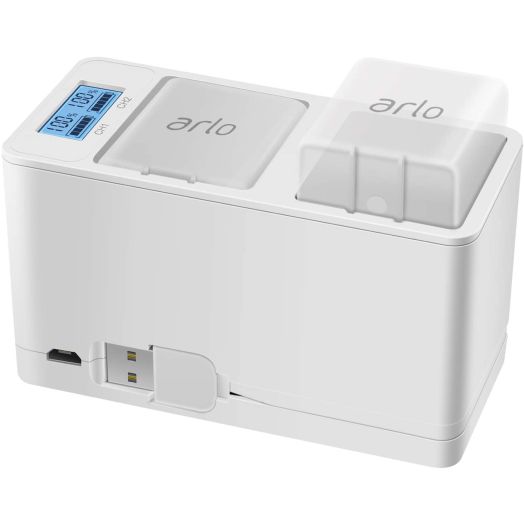 Feirsh Battery Charger Station for Arlo, Dual Rechargeable Batteries Charging Station Compatible with Arlo Pro/Pro 2/Go Camera
