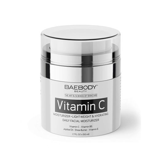 Baebody Vitamin C Moisturizer Cream with Vitamin C, Jojoba Oil and Vitamin E, 1.7 Ounces