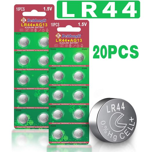 Beidongli LR44 AG13 357 high Capacity 1.5V Button Coin Cell (20pack)