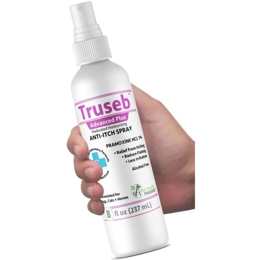 Pet Health Pharma Pramoxine HCL 1% Anesthetic Anti Itch Spray Or Medicated Shampoo for Dogs and Cats with Eczema Relief from Scratchy, Itchy, Dry Skin, Hot Spots Moisturizing Oatmeal (U.S.A)