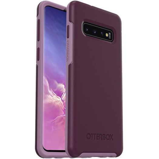 OtterBox SYMMETRY SERIES Case for Galaxy S10 - Retail Packaging - TONIC VIOLET (WINTER BLOOM/LAVENDER MIST)